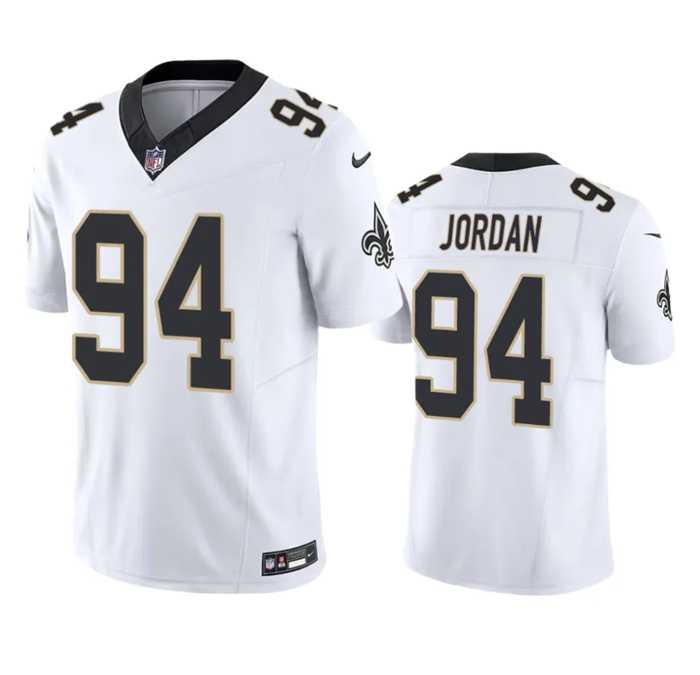 Men & Women & Youth New Orleans Saints #94 Cameron Jordan White 2023 F.U.S.E. Vapor Untouchable Limited Stitched Jersey
